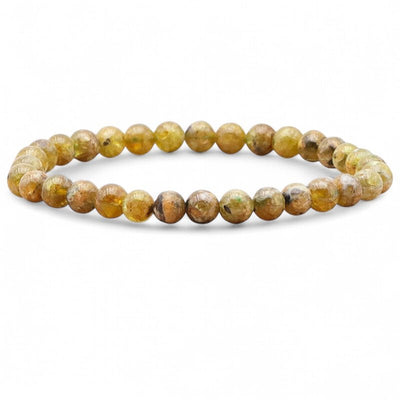 Pulsera de peridoto de la India A (bolas de 5-6 mm)