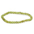Bracelet péridot Inde A+ perles facettées 3 - 4mm - La Boite à Cailloux