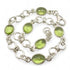 Bracelet péridot Inde AA argent 925 - La Boite à Cailloux