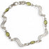 Bracelet péridot Inde AA argent 925 - La Boite à Cailloux