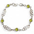 Bracelet péridot Inde AA argent 925 - La Boite à Cailloux