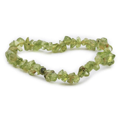 Pulsera de peridoto India AA (perlas barrocas)