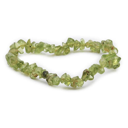 Bracelet péridot Inde AA (perles baroques) - La Boite à Cailloux