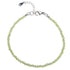 Bracelet péridot Inde AA perles facettées argent 925 - La Boite à Cailloux