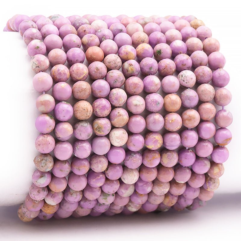 Bracelet phosphosiderite Brésil A (boules 5 - 6mm) - La Boite à Cailloux