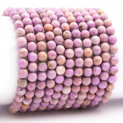 Bracelet phosphosiderite Brésil A (boules 5 - 6mm) - La Boite à Cailloux