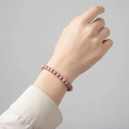 Bracelet phosphosiderite Brésil A (boules 5-6mm) - La Boite à Cailloux