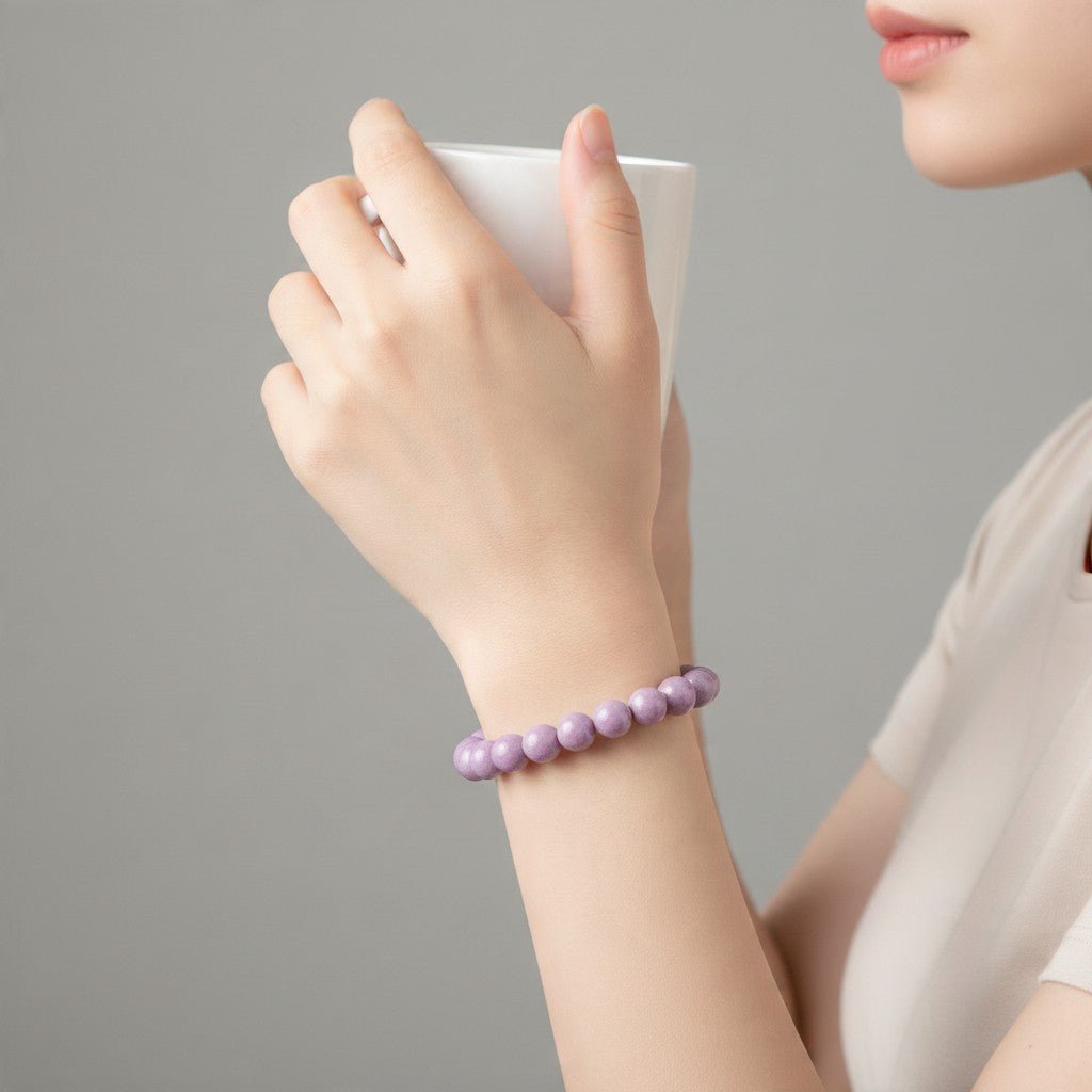 Bracelet phosphosiderite Brésil AA (boules 7-8mm) - La Boite à Cailloux
