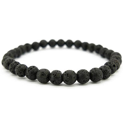 Chinese lava stone bracelet A (5-6mm beads)