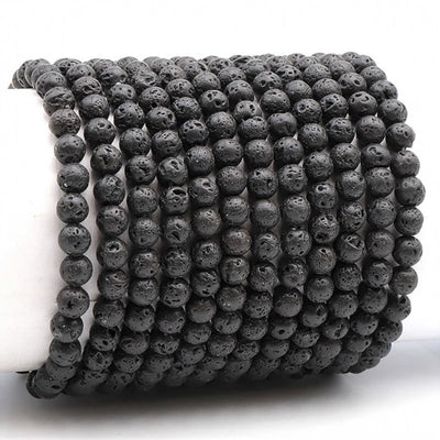 Chinese lava stone bracelet A (5-6mm beads)