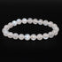 Bracelet pierre de lune arc en ciel Inde AA (péristérite) boules 7 - 8mm - La Boite à Cailloux