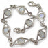 Bracelet pierre de lune arc en ciel (péristérite) argent 925 - La Boite à Cailloux