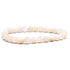 Bracelet pierre de lune beige Inde A (boules 5-6mm) - La Boite à Cailloux