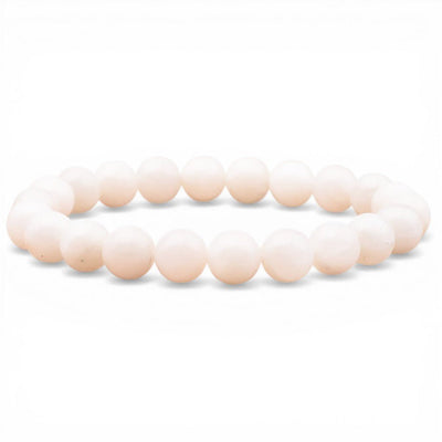 Beige moonstone bracelet India A (5-6mm balls)