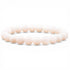 Bracelet pierre de lune beige Inde A (boules 7 - 8mm) - La Boite à Cailloux