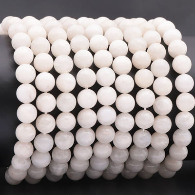 Beige moonstone bracelet India A (5-6mm balls)