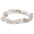 Bracelet pierre de lune beige Inde A (perles baroques) - La Boite à Cailloux