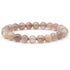 Bracelet pierre de lune grise Inde AA+ (boules 7.5 - 8.5mm) - La Boite à Cailloux