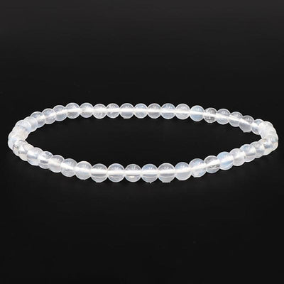Bracciale in pietra di luna India AAA (sfere 3-4mm)