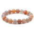 Bracelet pierre de lune multicolore Inde AA (boules 10mm) - La Boite à Cailloux