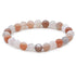 Bracelet pierre de lune multicolore Inde AA (boules 7 - 8mm) - La Boite à Cailloux