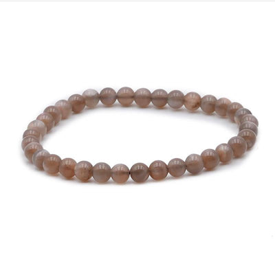 India AA shaded black moonstone bracelet (5-6mm balls)
