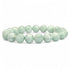 Bracelet pierre de lune verte (garniérite) Inde A+ (boules 10mm) - La Boite à Cailloux