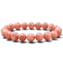 Bracelet pierre de soleil Inde A (boules 10mm) - La Boite à Cailloux