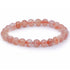 Bracelet pierre de soleil Inde AA (boules 8,5 - 9,5mm) - La Boite à Cailloux