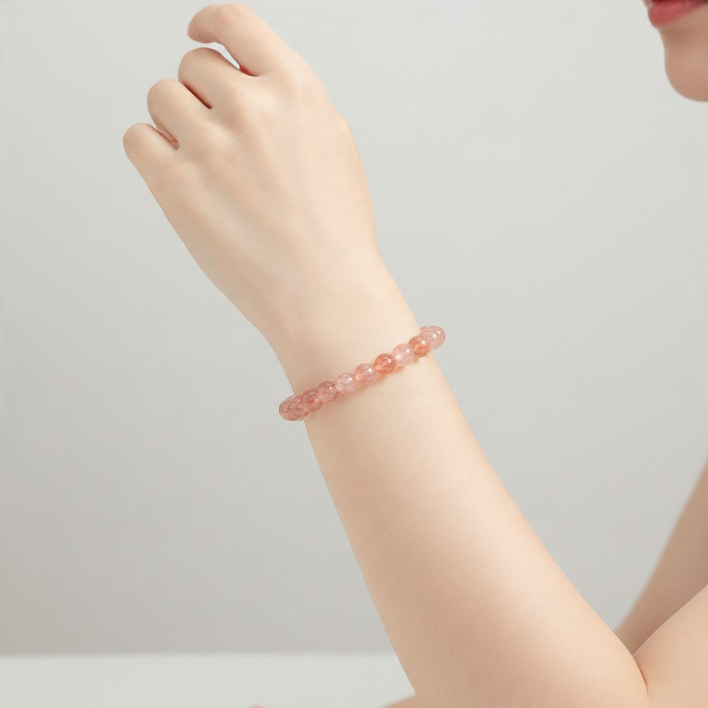 AA India sunstone bracelet (8.5-9.5mm balls)