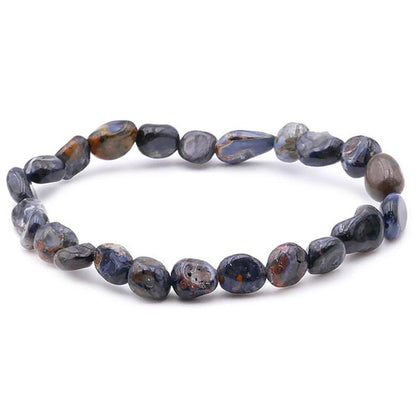 Bracelet piétersite Chine A grains 5 - 7mm - La Boite à Cailloux