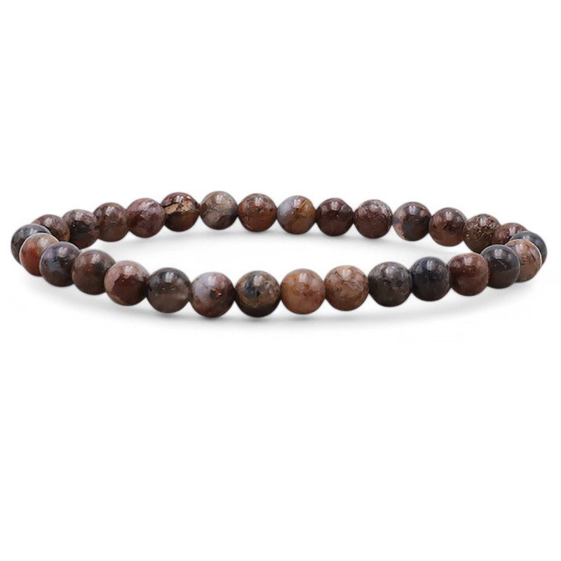 Bracelet piétersite Namibie A (boules 5 - 6mm) - La Boite à Cailloux