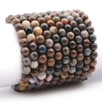 Bracelet piétersite Namibie A (boules 7-8mm) - La Boite à Cailloux