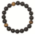 Bracelet protection: oeil de tigre et Shungite A (boules 7 - 8mm) - La Boite à Cailloux