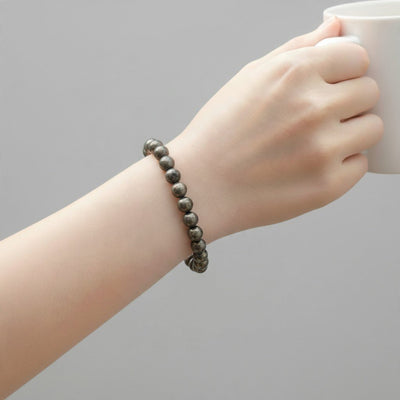 Bracelet pyrite Pérou A (boules 7-8mm)