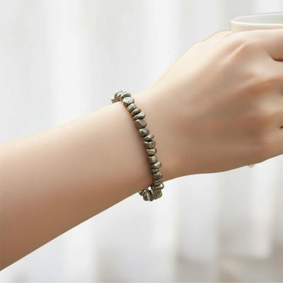 Bracelet Pyrite Pérou A (grains 5 à 7 mm)