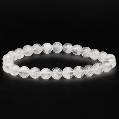 Bracelet quartz fantôme Brésil AA (boules 7-8mm)