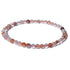 Bracelet quartz hématoide Brésil A (boules 3 - 4mm) - La Boite à Cailloux