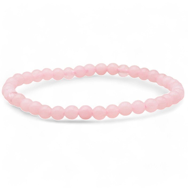 Bracelet quartz rose Brésil A (boules 3 - 4mm) - La Boite à Cailloux