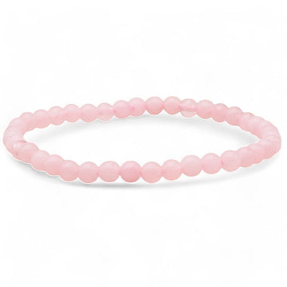 Bracelet quartz rose Brésil A (boules 3 - 4mm) - La Boite à Cailloux