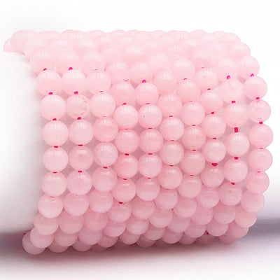 Bracelet quartz rose Brésil A (boules 7-8mm)