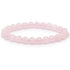 Bracelet quartz rose Brésil A (boules 7 - 8mm) - La Boite à Cailloux