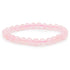 Bracelet quartz rose Brésil A (boules 7 - 8mm) - Taille L - La Boite à Cailloux