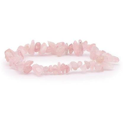 Bracelet quartz rose Brésil AA (perles baroques) - La Boite à Cailloux