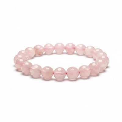 Bracelet quartz rose Brésil AA (perles facettées 7–8 mm)