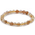 Bracelet quartz rutile Brésil A (boules 6 - 7mm) - La Boite à Cailloux