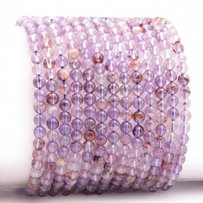 Bracelet quartz super seven Brésil A+ (boules 3 - 4mm) - La Boite à Cailloux