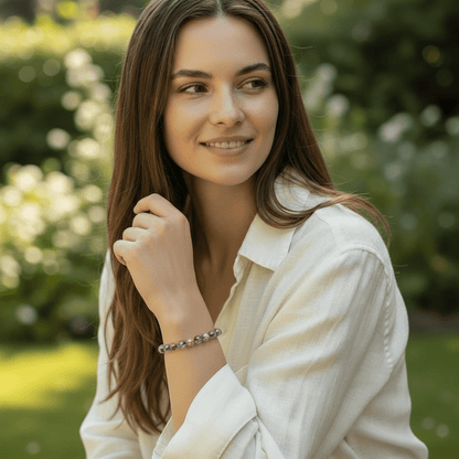 Bracelet quartz super seven Brésil A+(boules 5 - 6mm) - La Boite à Cailloux