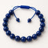 Bracelet réglable coulissant lapis lazuli Afghanistan A boules 8mm - La Boite à Cailloux