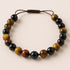 Bracelet réglable coulissant oeil multiple Afrique du Sud A boules 8mm - La Boite à Cailloux